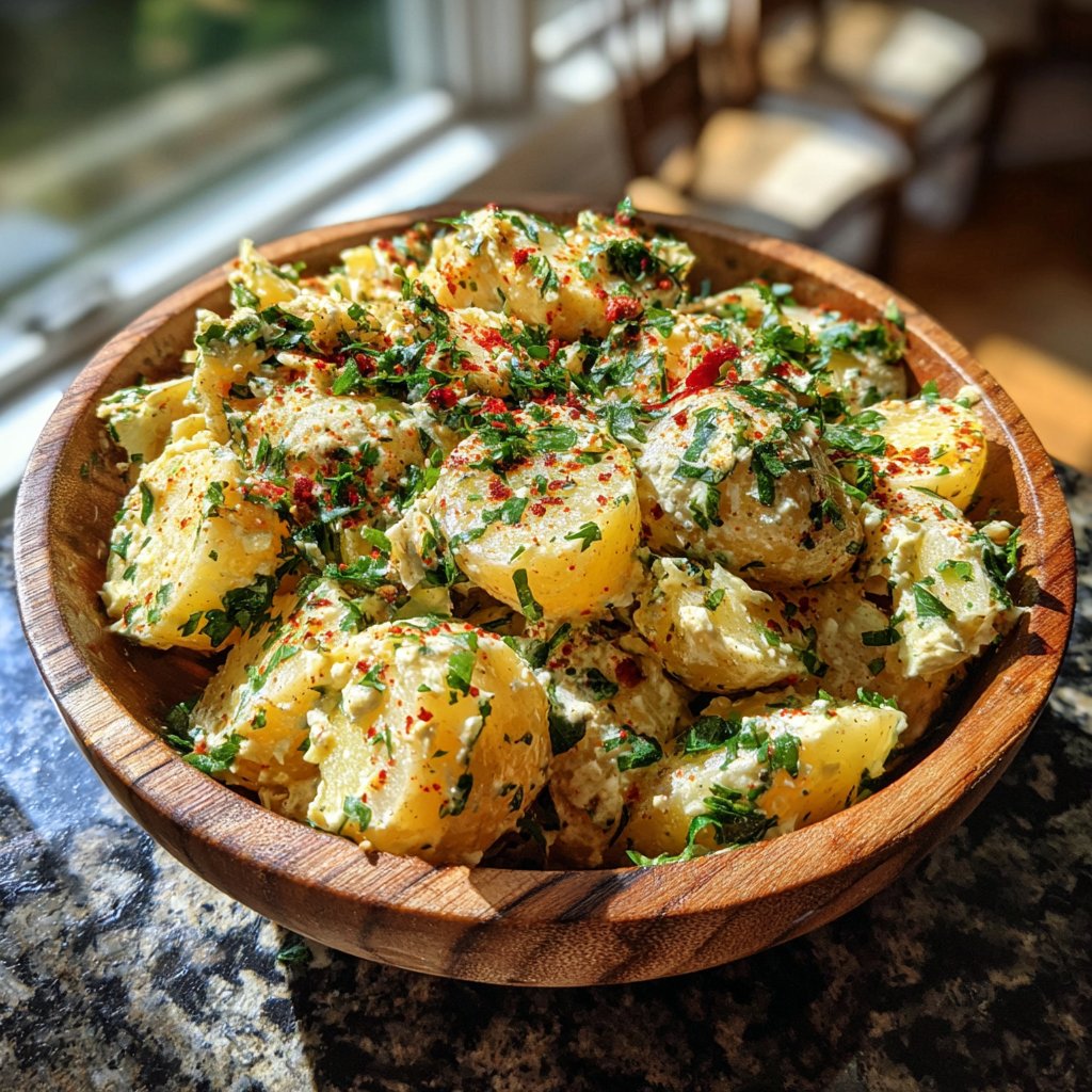Zesty Garlic Potato Salad