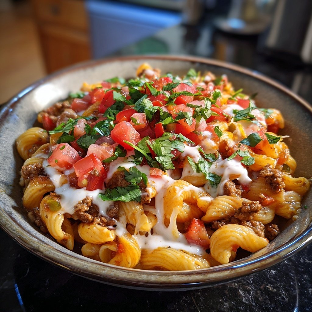 Sizzling Taco Pasta Bowl