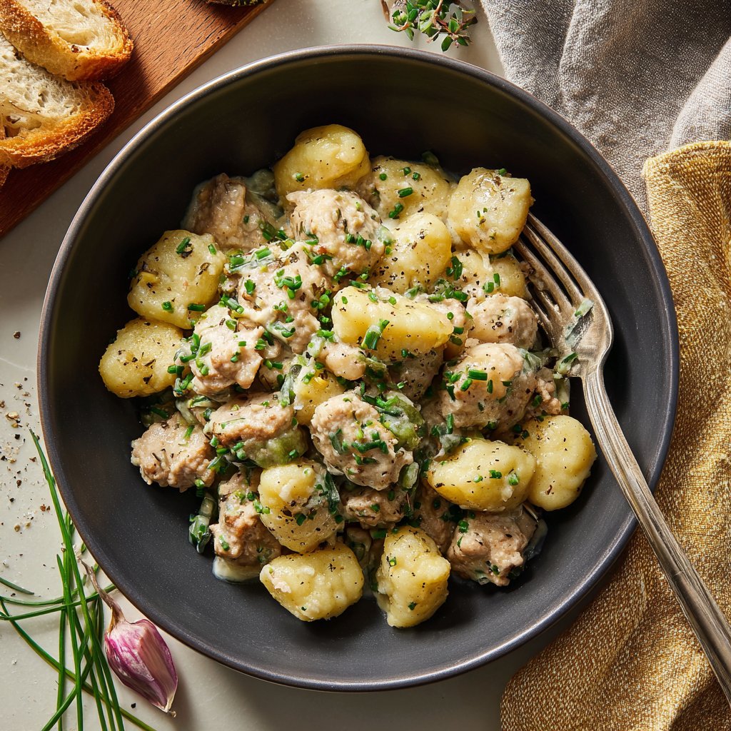 Ground Turkey and Chive Gnocchi