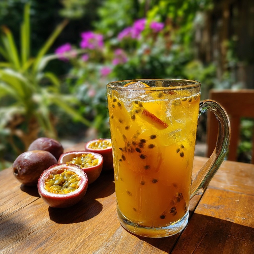 Peach Passionfruit Iced Tea