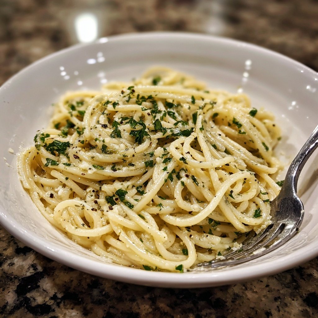 Quick Garlic Butter Pasta