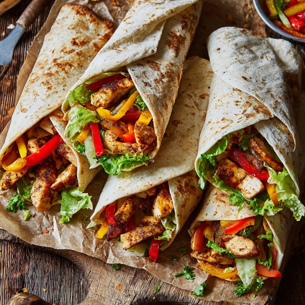 BBQ Turkey and Veggie Wraps