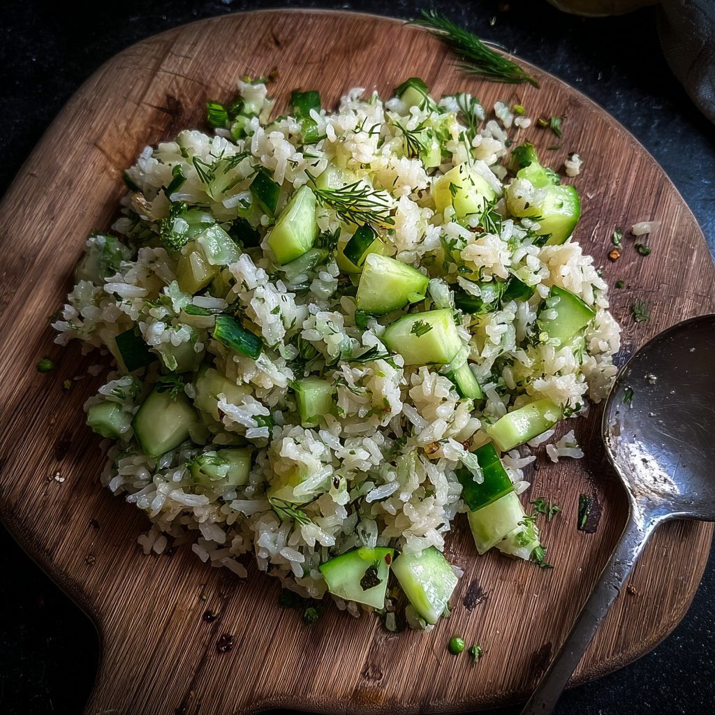 Savory Cucumber and Dill Rice