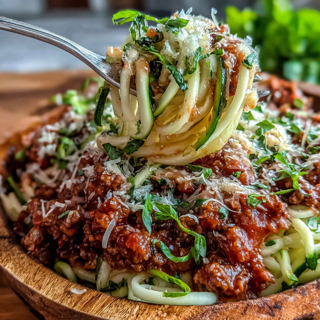 Turkey Bolognese with Zoodles